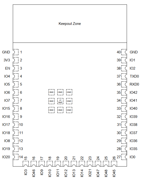 DFRobot ESP32 S3 模组的最小系统图5