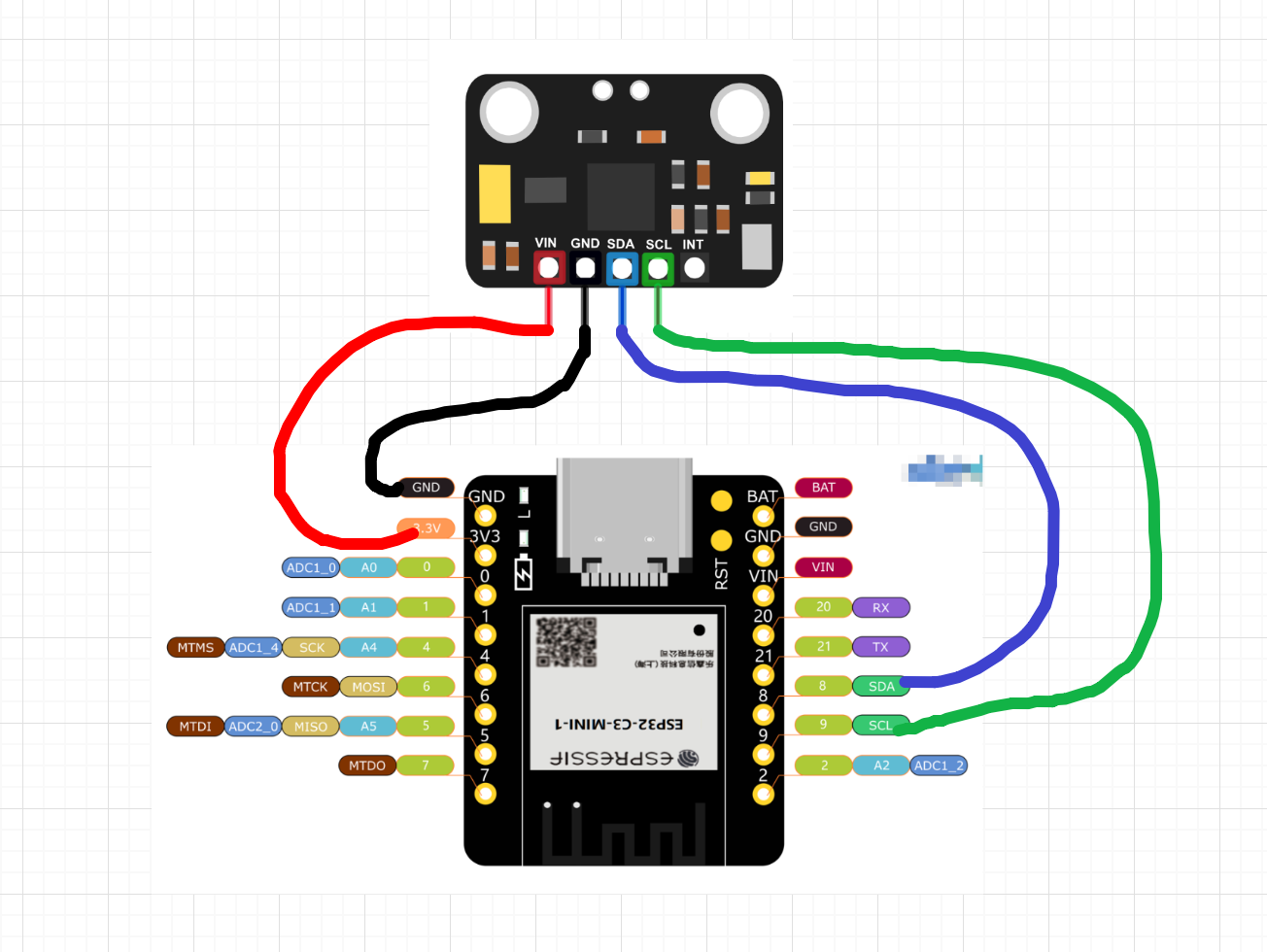 ESP32_C3 连接 MPU6050 获取运动数据图5