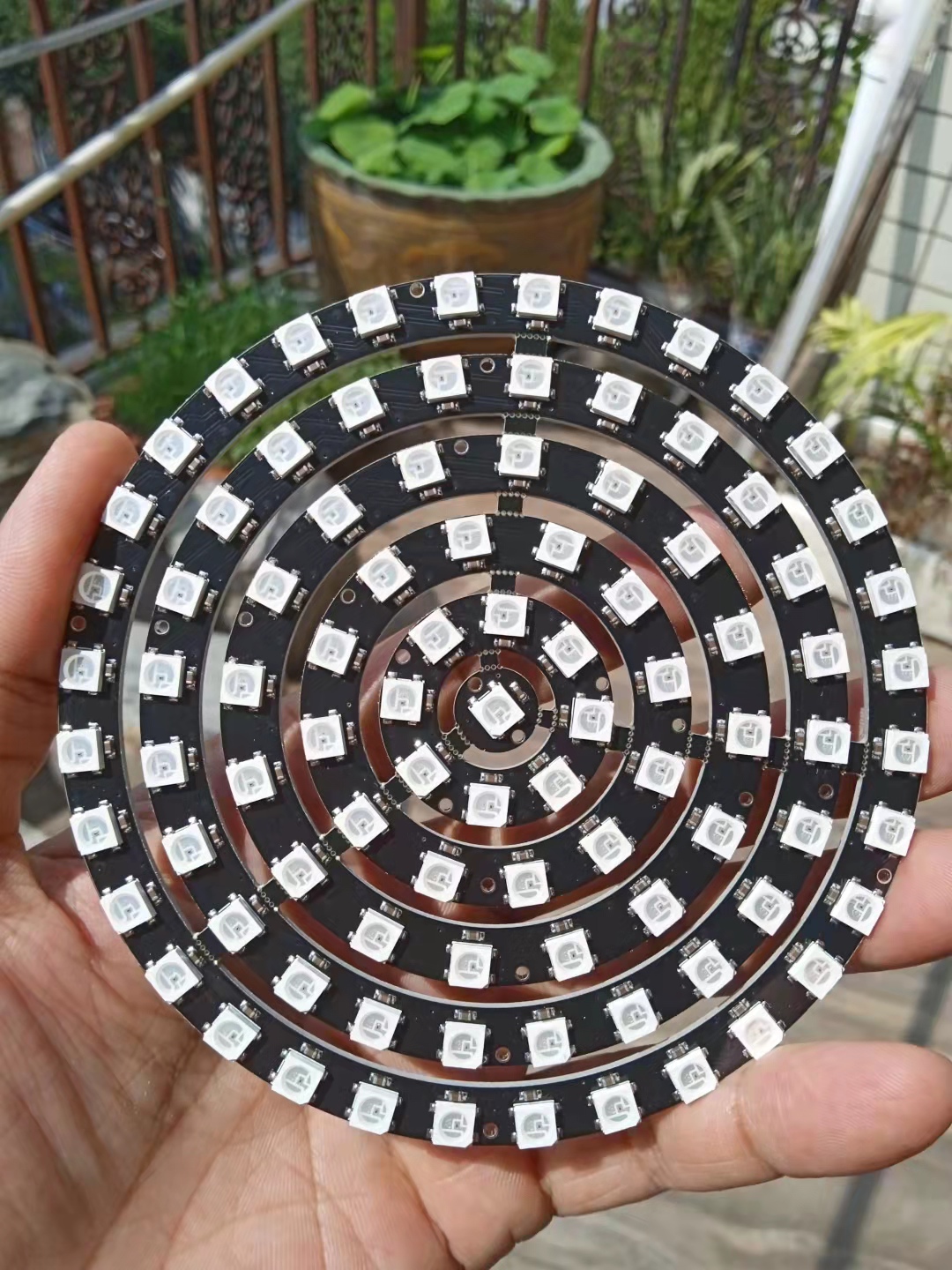 【Arduino】168种传感器系列实验（211）--- WS2812B 环形93灯模块图2