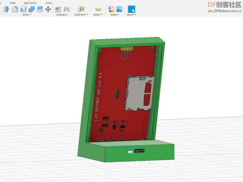 TFT 触控屏 + ESP8266 制造天气时钟图10
