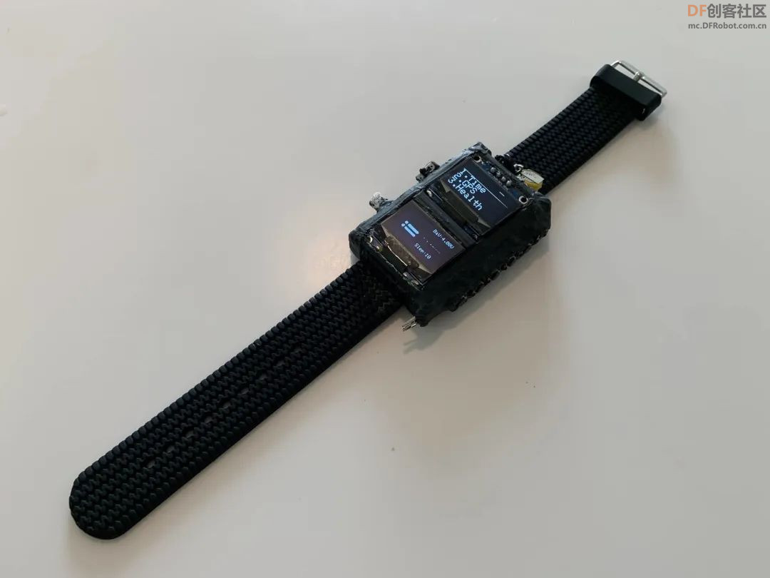 海胆捕捉器、赛伯朋克电脑、ESP32双屏手表｜DF创客周刊（...图8