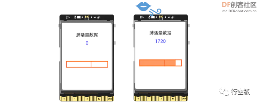 【行空板图形化Python入门教程】第10课:肺活量测量仪图20