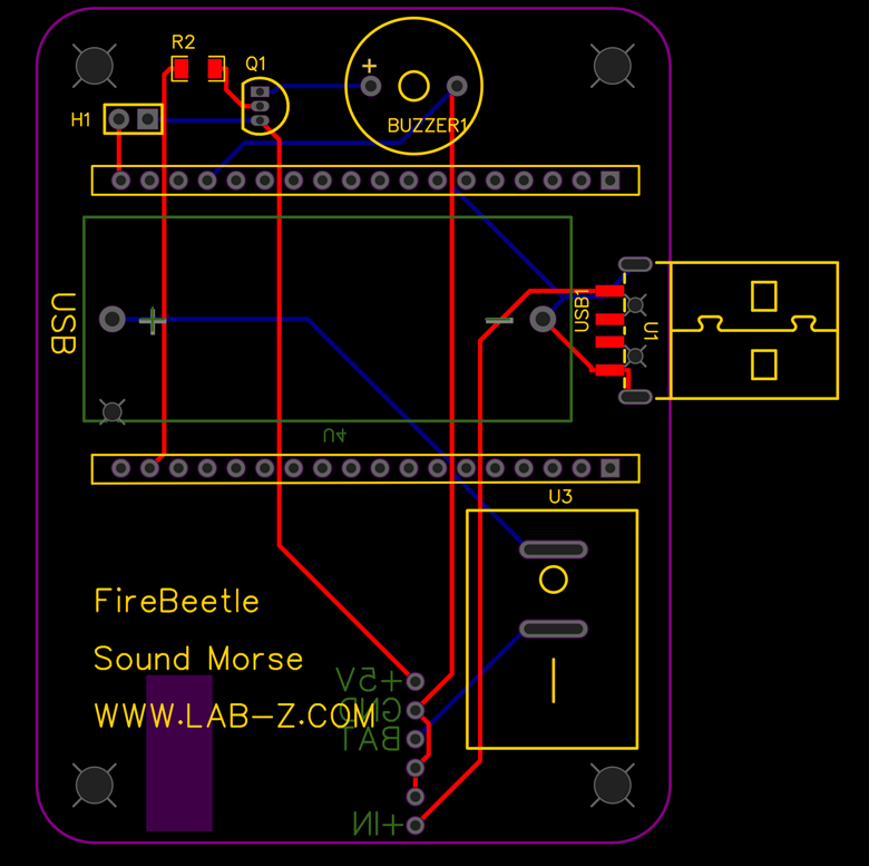 FireBeetle 声音摩尔斯图4