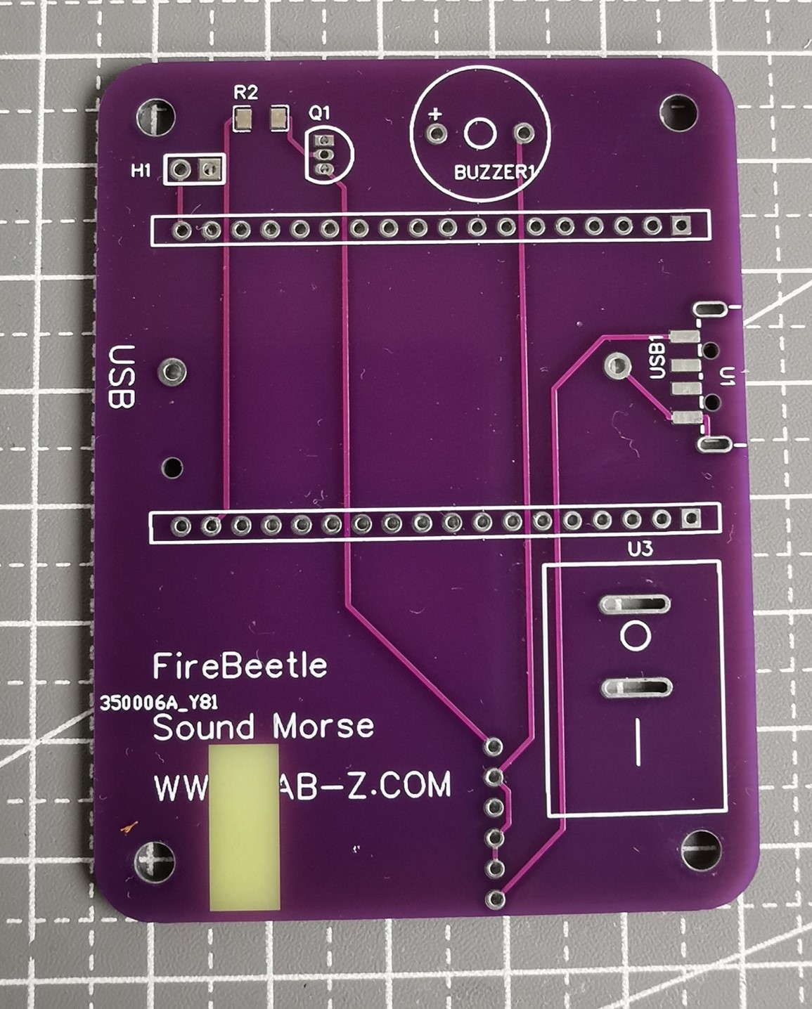 FireBeetle 声音摩尔斯图6