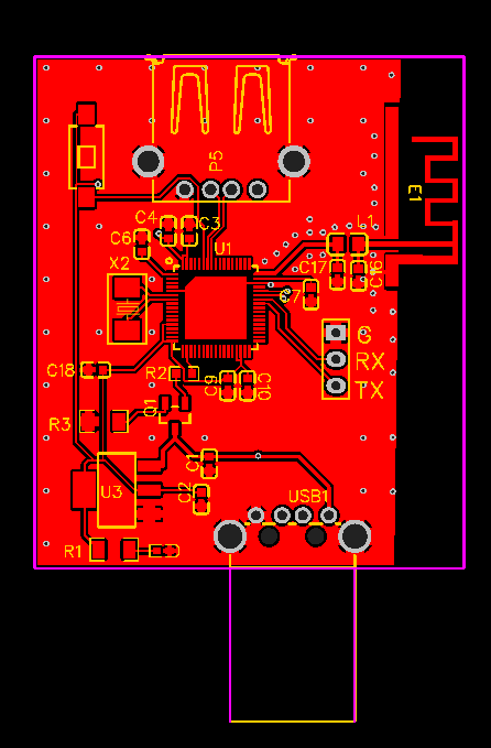 CH32V208  USB 转蓝牙键盘装置图10