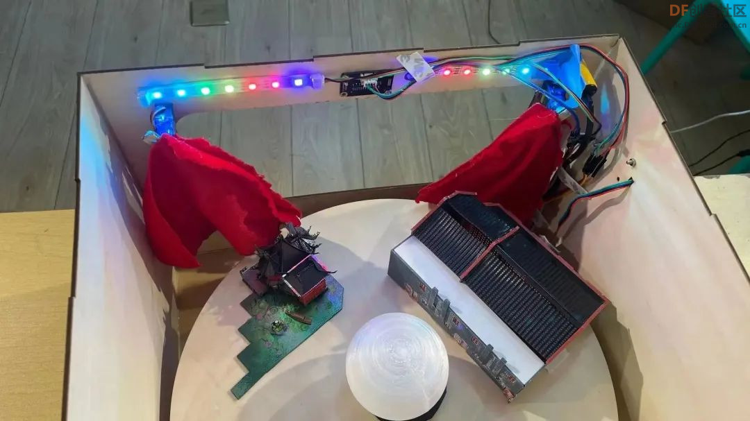 【比赛优秀作品】用DFRduino UNO R3做一个上海建筑魔盒图16
