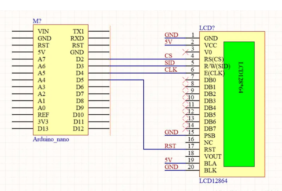 Arduino R4 wifi与12864显示器接线驱动问题图5