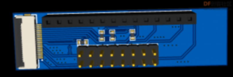 FireBeetle 2 ESP32-S3自制GDI转接板用DFRobot_GDL库驱动普通3.2寸彩...图4