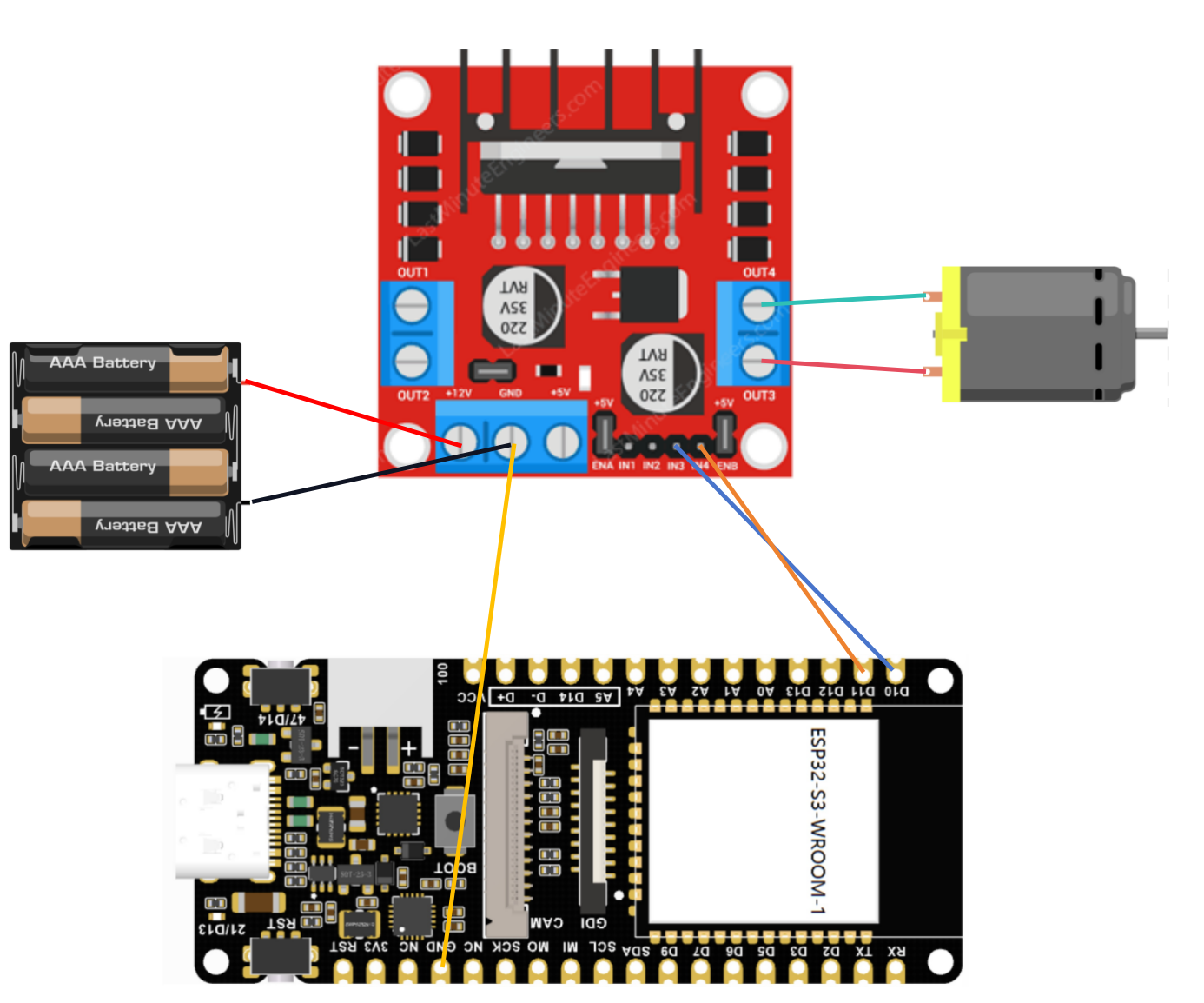 Firebeetle 2 ESP32-S3 新手笔记3-带你学会用网页服务器控制电机图2