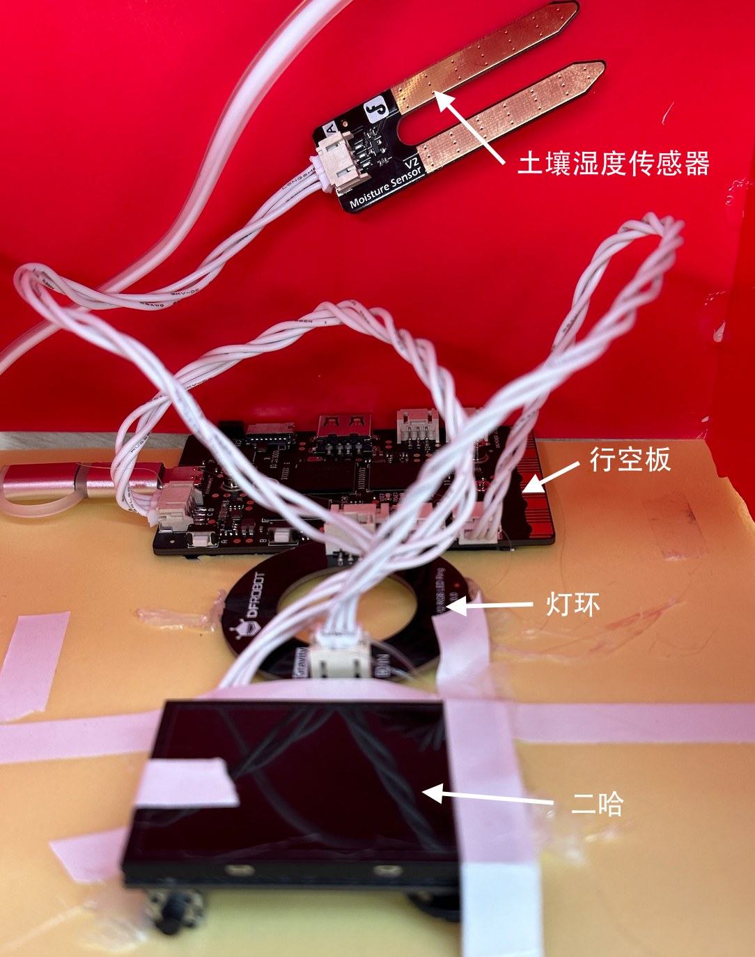 基于行空板与二哈识图自制一款桌面番茄钟盆栽图4