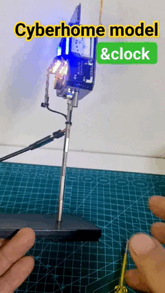 制作一款配有液晶时钟的LED赛博风智能家居模型图2