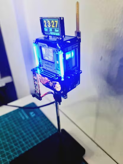 制作一款配有液晶时钟的LED赛博风智能家居模型图8