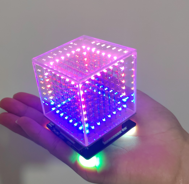 使用esp32和STC51芯片制作一个小小光立方图3
