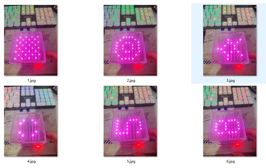 使用esp32和STC51芯片制作一个小小光立方图6
