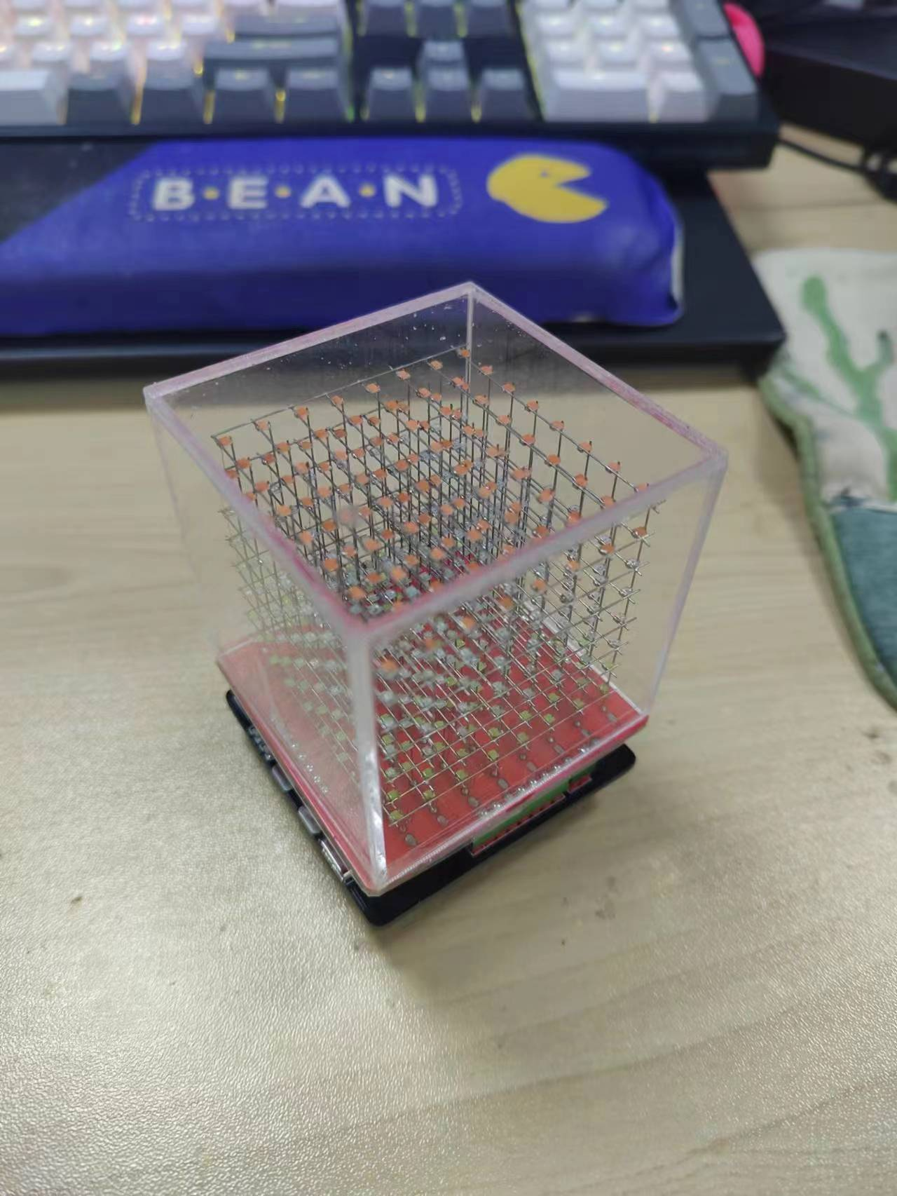 使用esp32和STC51芯片制作一个小小光立方图30