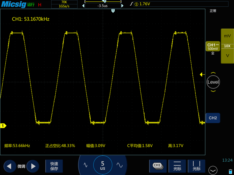 MCP4922 SPI DAC 在 FireBeetle ESP32 上的测试图1