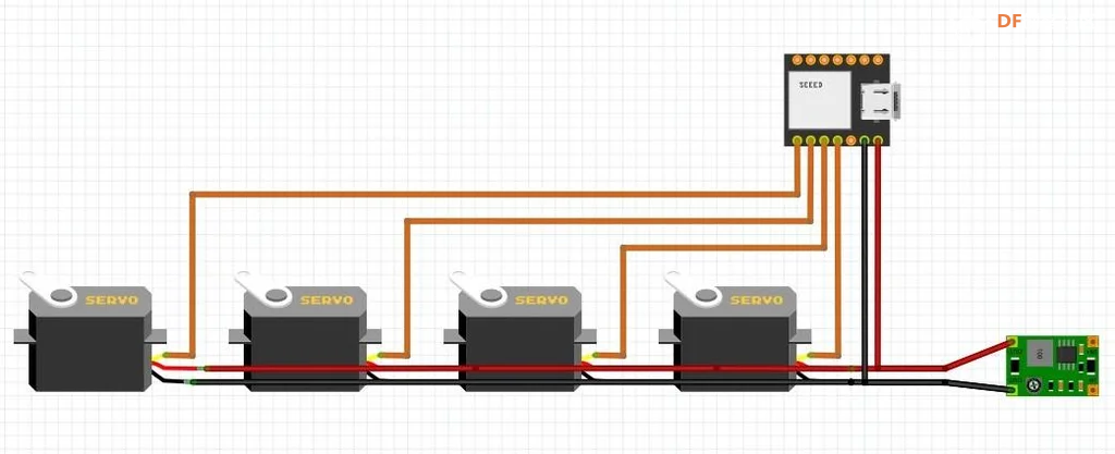 基于 ESP32 做的三舵机机械蚂蚁图22