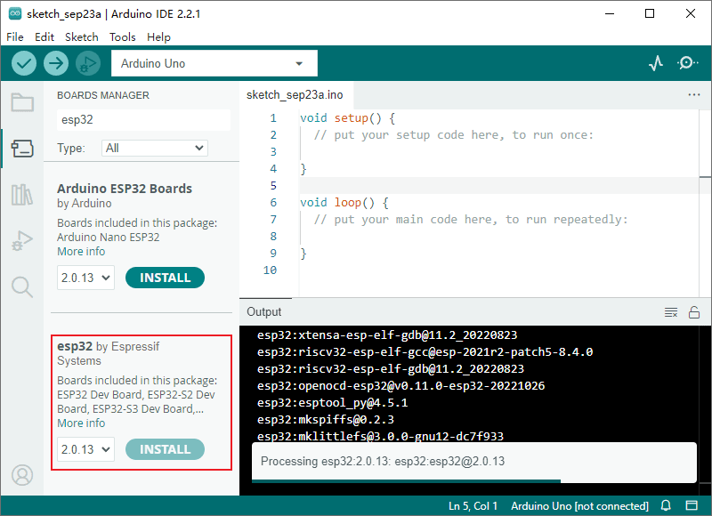 使用Arduino IDE 2.0开发ESP32摄像头模块图4