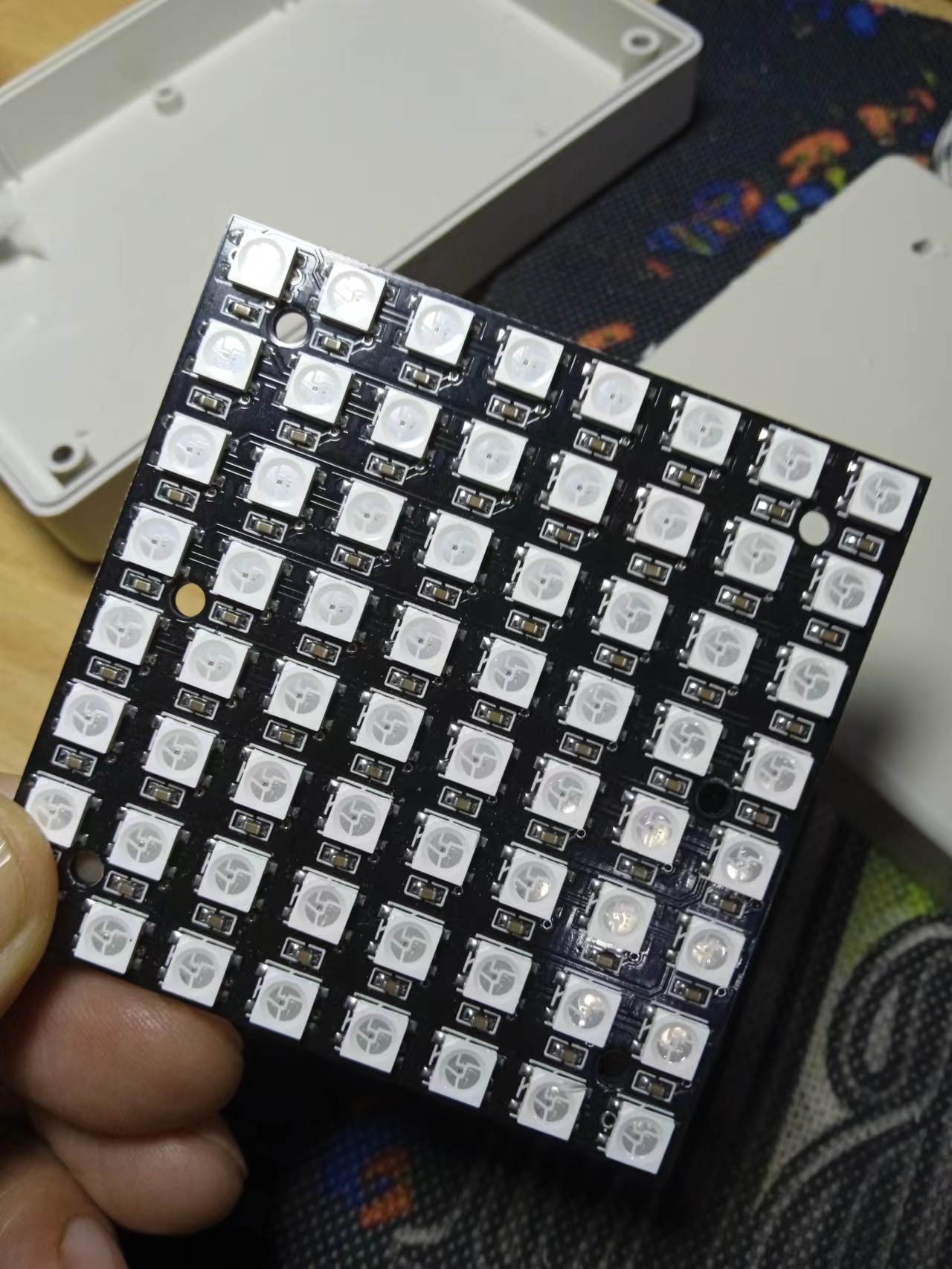 【花雕动手做】ASRPRO语音识别（70）---四点绿WS2812彩盒子图2