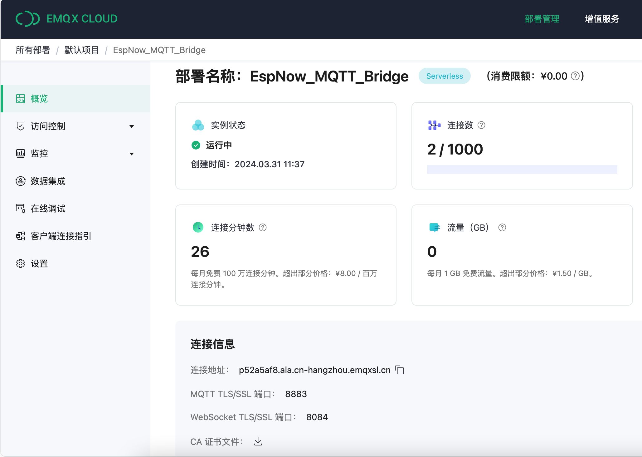 ESP32-C6安全(SSL)MQTT服务点灯全套流程图3
