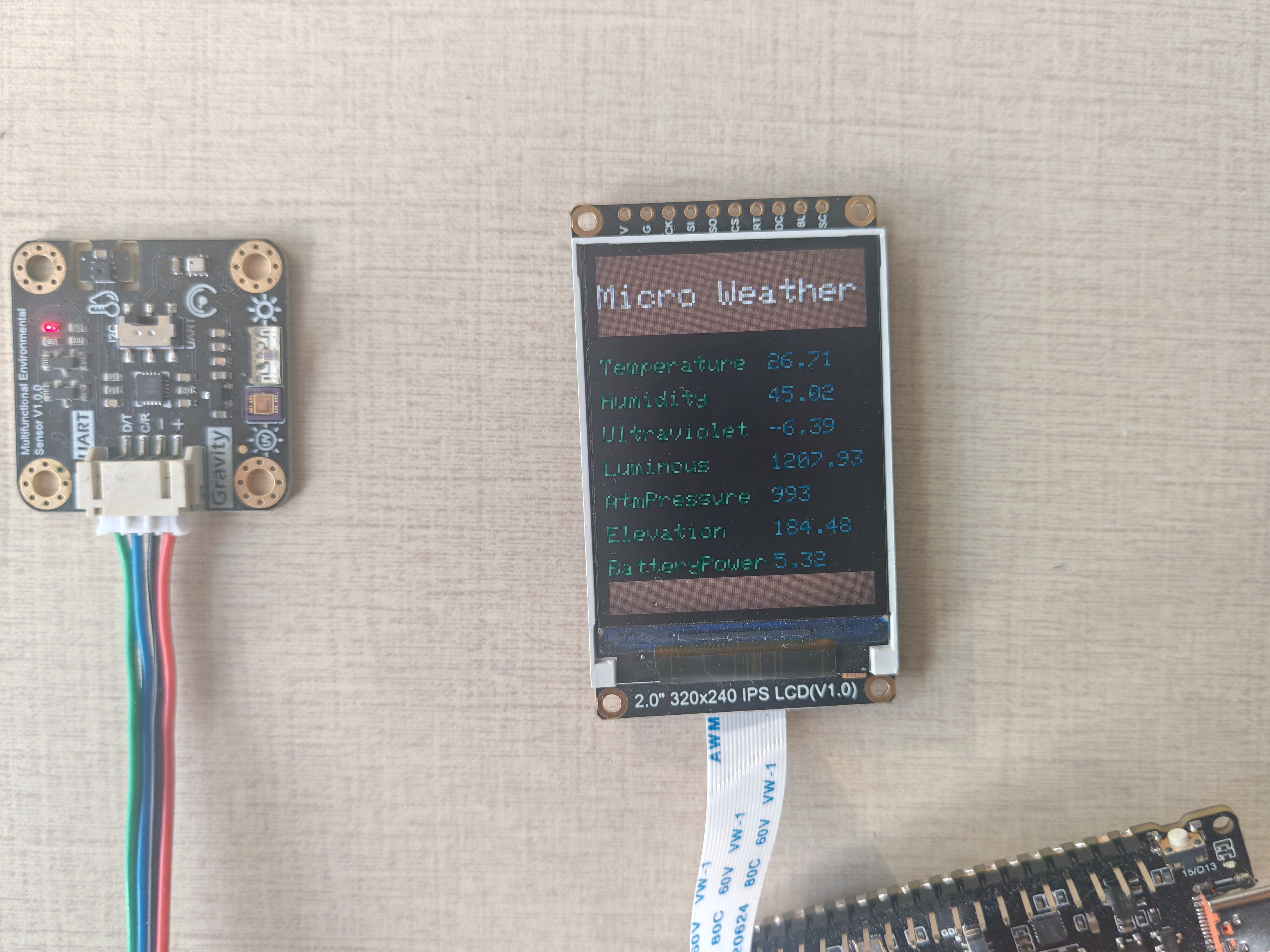 基于FireBeetle 2 ESP32-C6的迷你气象监测仪图2
