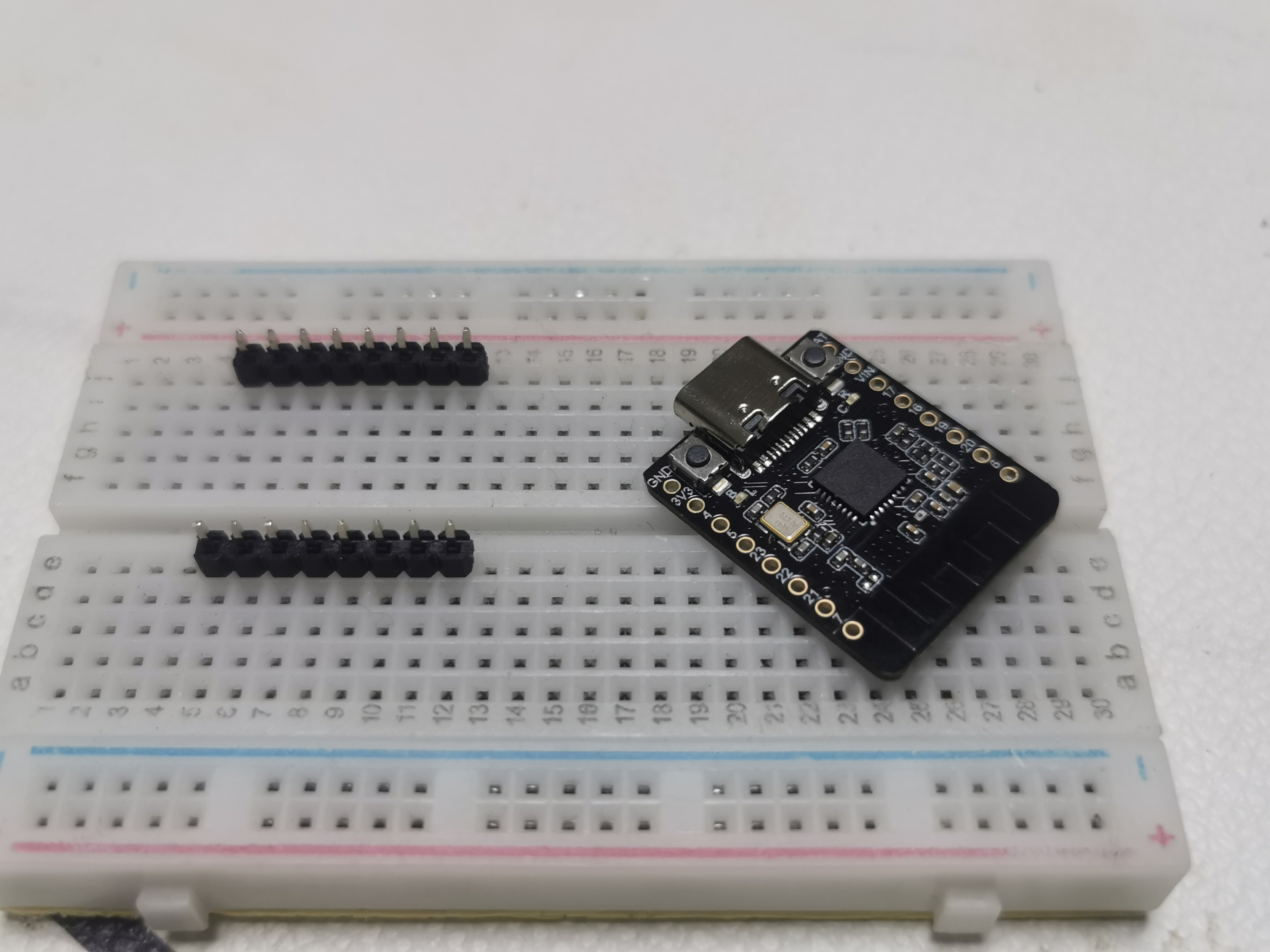 小白学习:Beetle ESP32-C6 MINI 焊接测试图2