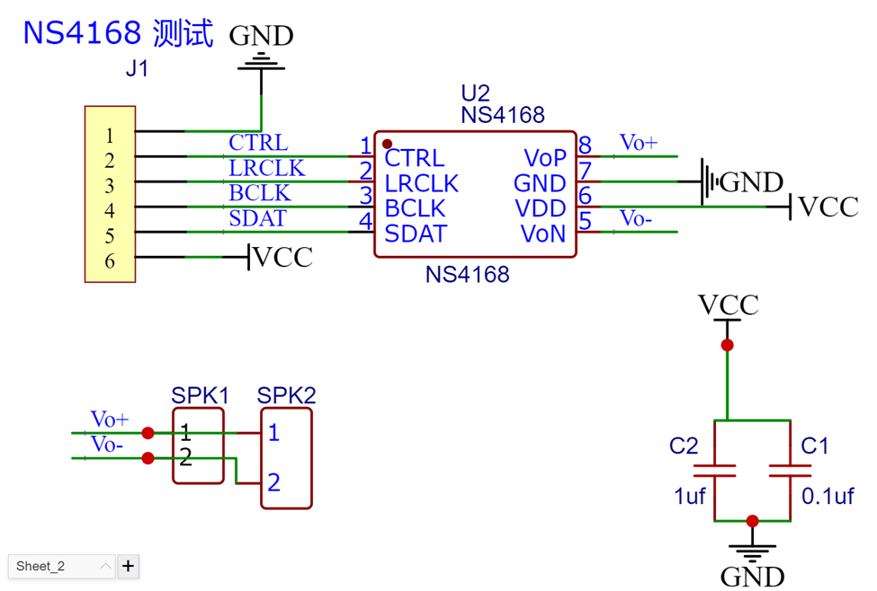 使用 FireBeetle ESP32 测试NS4168图2