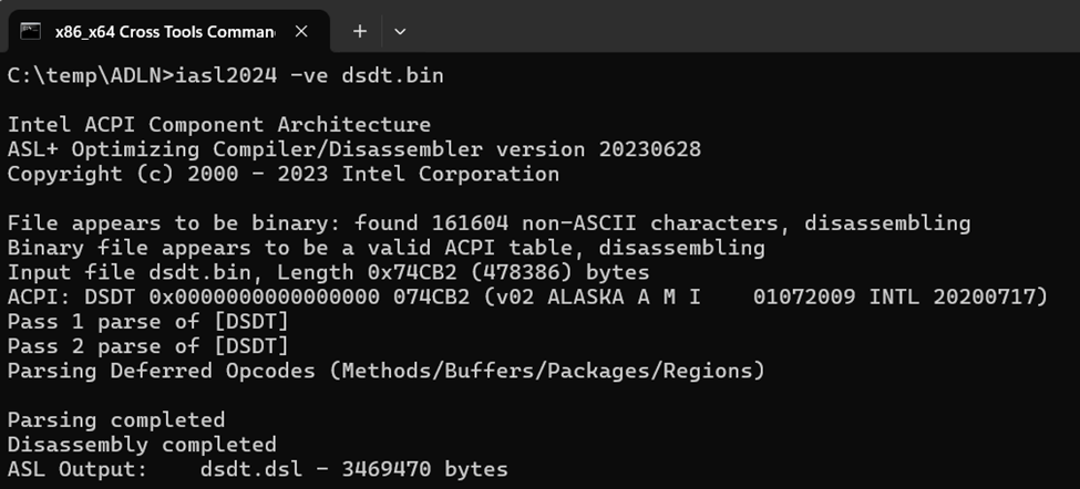 修改 LattePanda BIOS 在 ACPI 中增加一个设备图4
