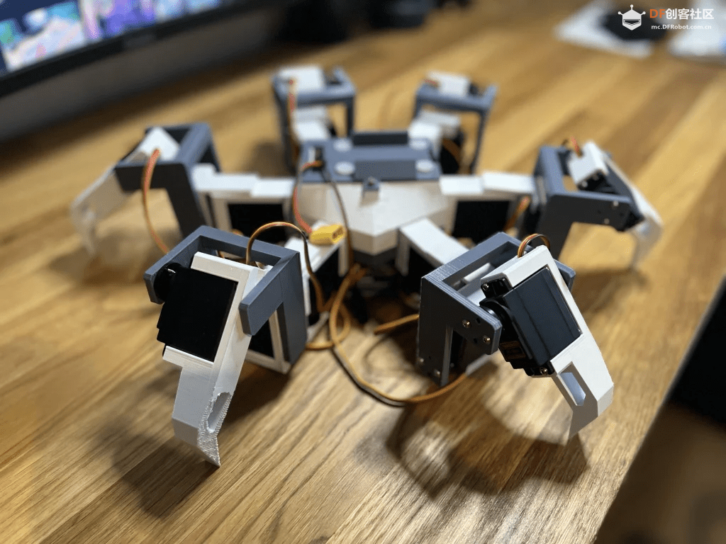 自制一个基于Arduino的3D打印六足机器人图30