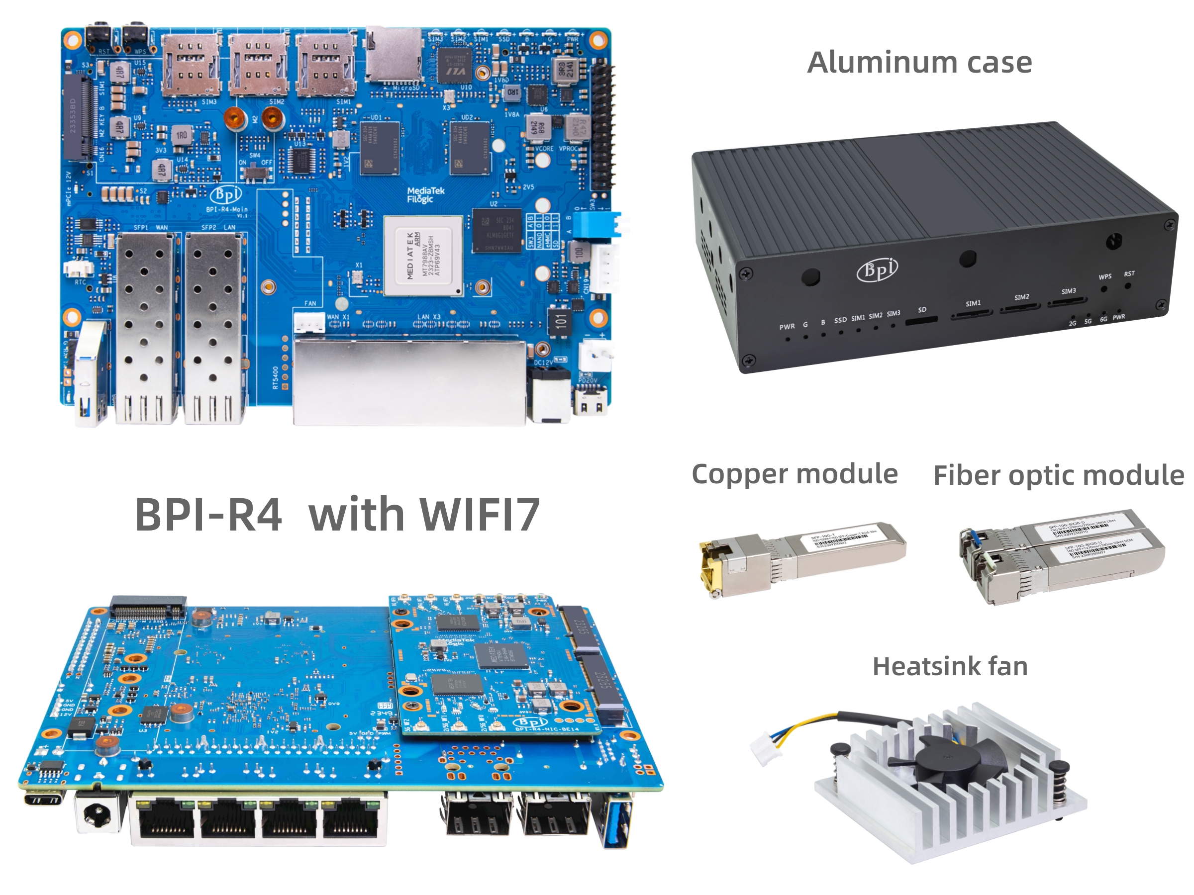 香蕉派最新一代路由板BPI-R4支持WIFI7 NIC 支持定制图1