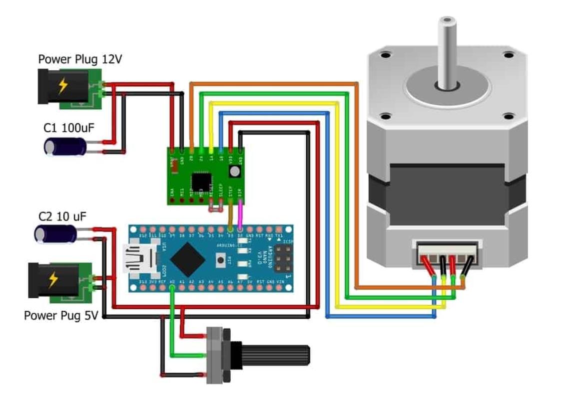 【花雕学编程】Arduino动手做（223）---二相四线42步进电机图3