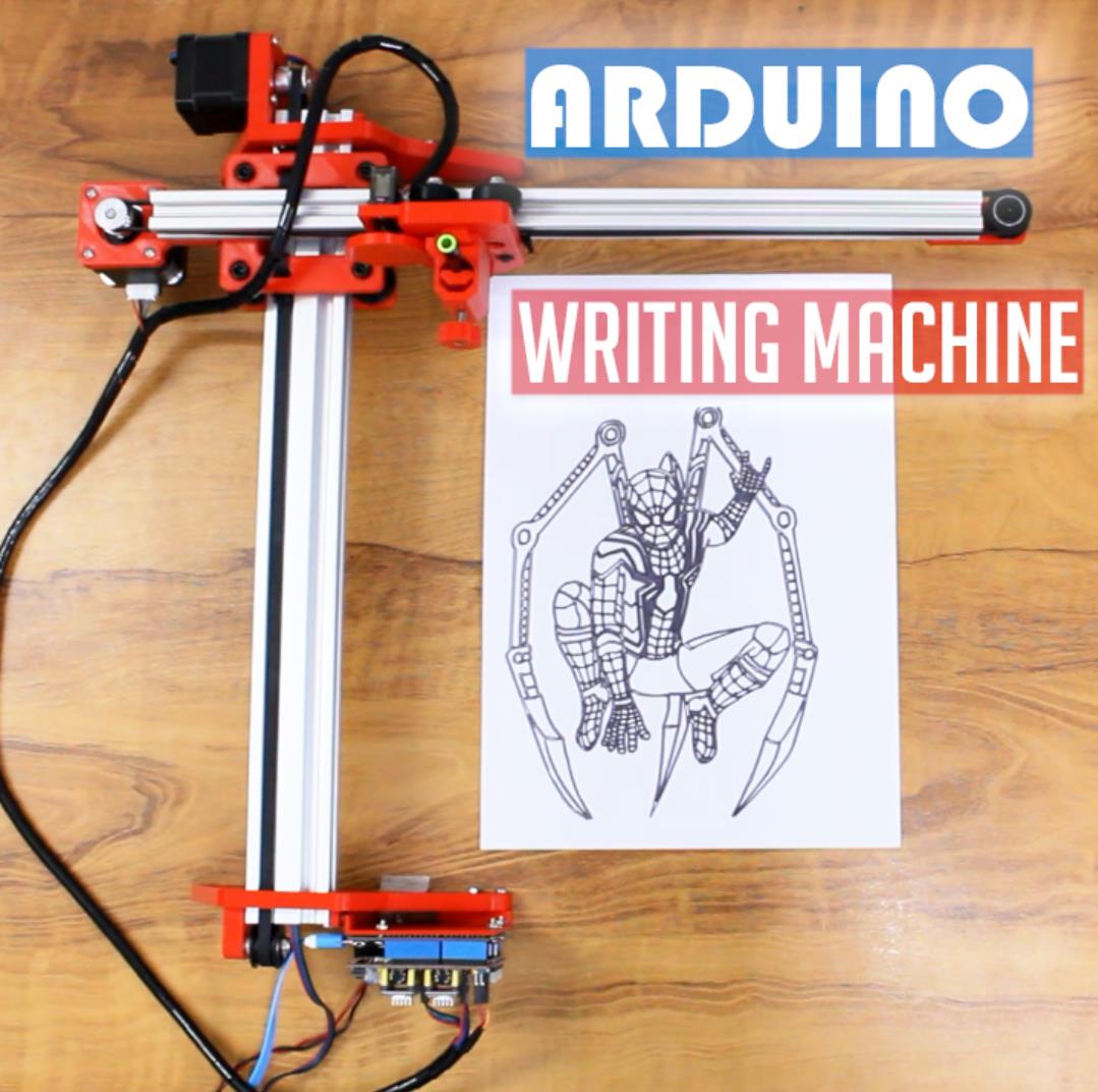 【花雕动手做】尝试自制 Arduino GRBL 笔式 2D 绘图写字机图1
