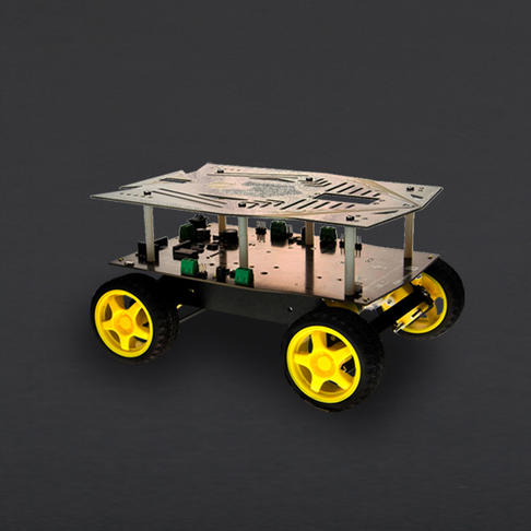 行空板扩展板  试用报告+临时作品：语音控制四驱车（...图7
