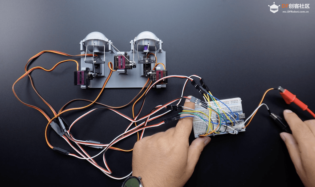 基于Arduino做的“鱿鱼游戏”BOSS面具,支持动作检测图21