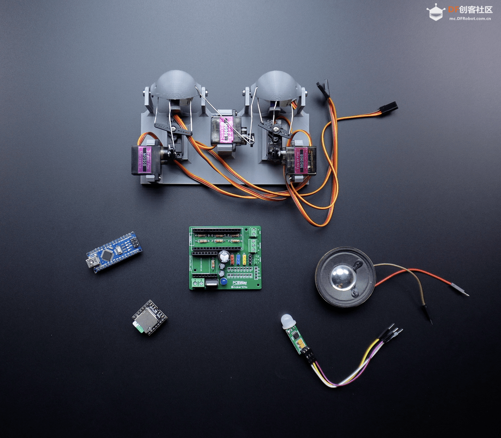 基于Arduino做的“鱿鱼游戏”BOSS面具,支持动作检测图29