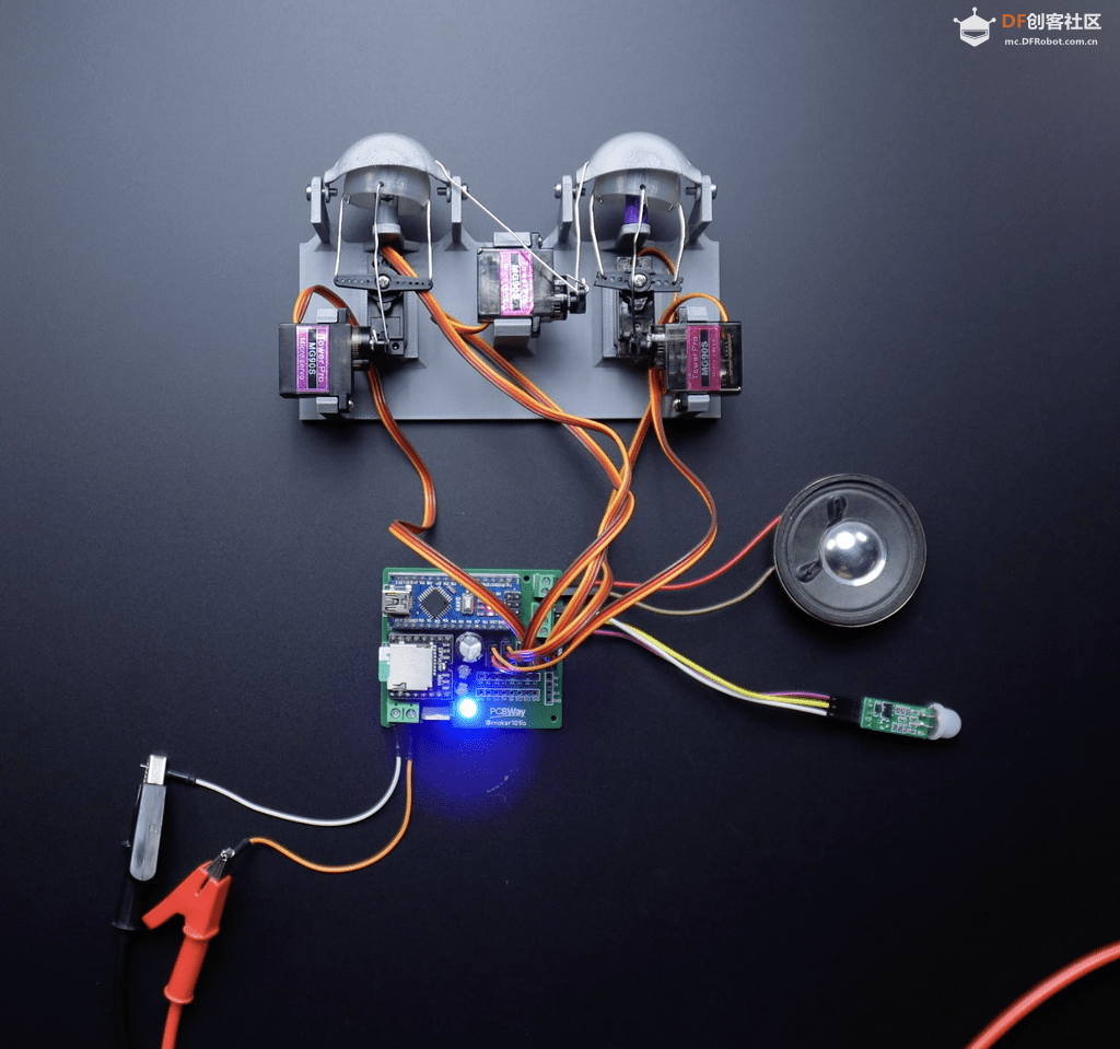 基于Arduino做的“鱿鱼游戏”BOSS面具,支持动作检测图32