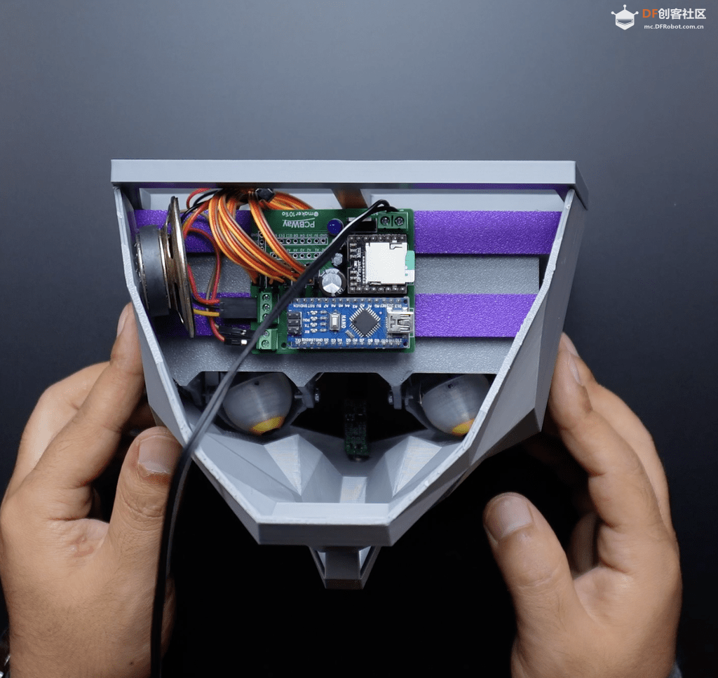 基于Arduino做的“鱿鱼游戏”BOSS面具,支持动作检测图40