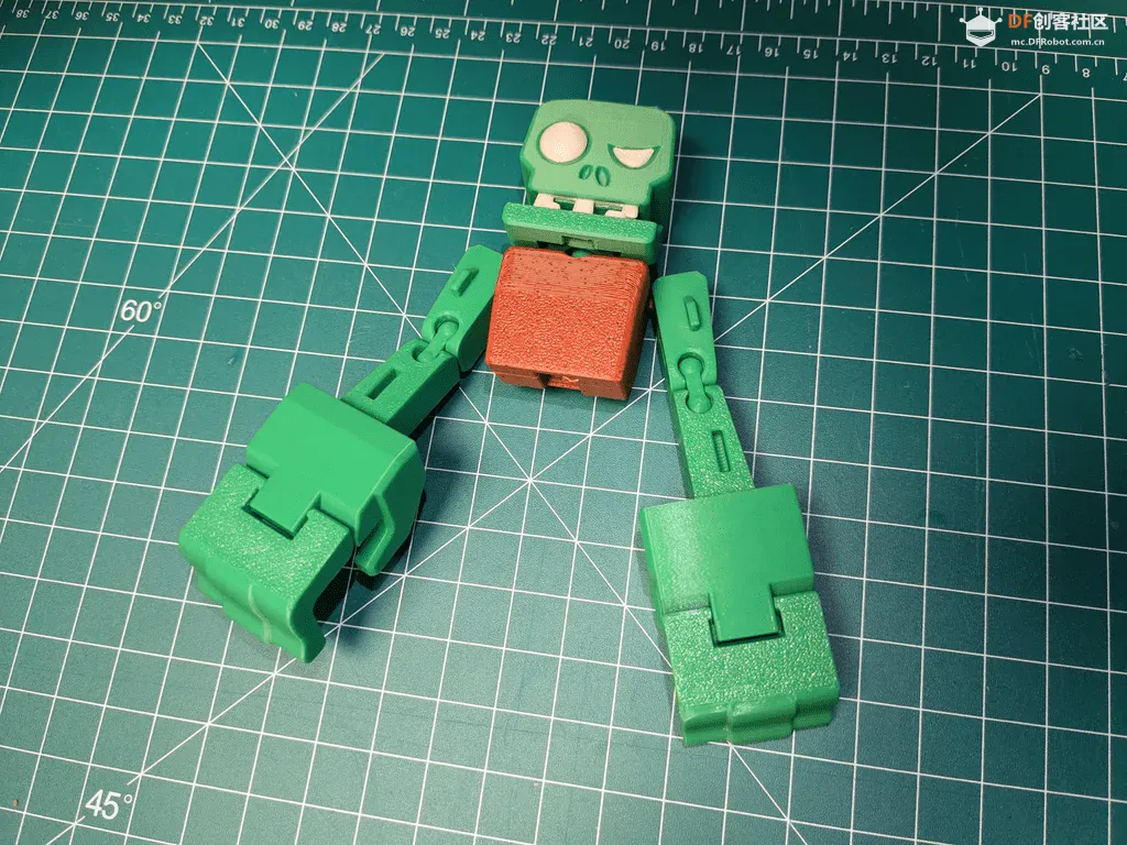 【万圣节项目】做一个3D打印的可以变形的僵尸人!图19