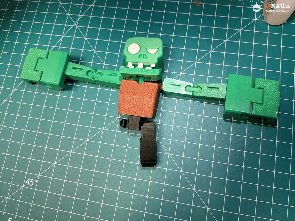 【万圣节项目】做一个3D打印的可以变形的僵尸人!图21