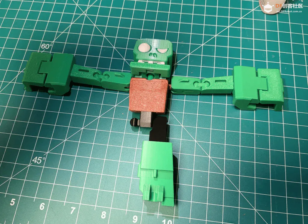 【万圣节项目】做一个3D打印的可以变形的僵尸人!图22