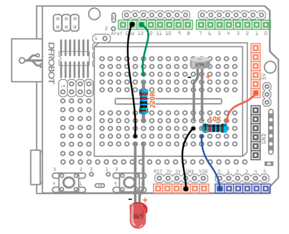 Arduino教程09 感光灯 「DFR0100 」图3