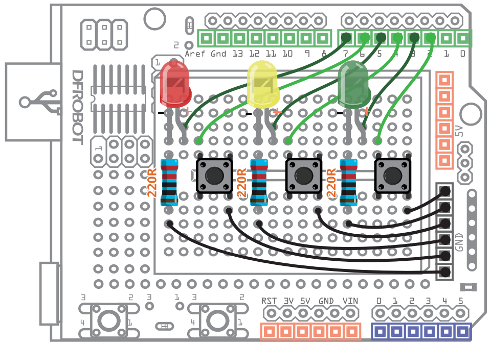 Arduino入门教程20--反应速度测试「DFR0100」图2