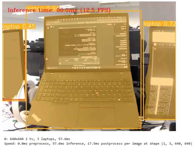 使用 OpenVINO 在 LattePanda Mu（Intel N100 处理器）上运行 YOLOv8图16