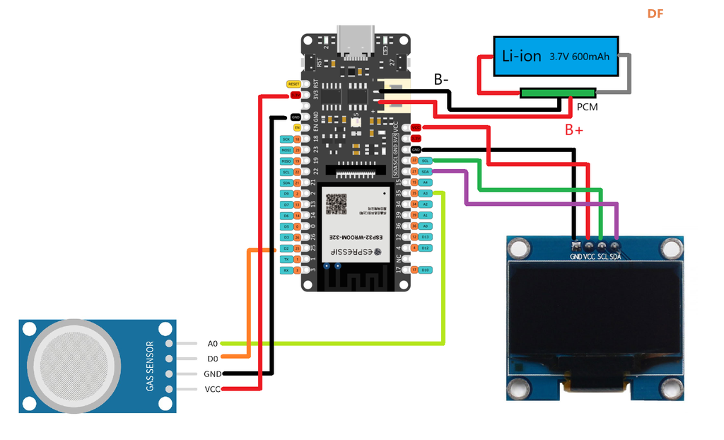 用FireBeetle ESP32自制一个便携式空气质量检测仪图13