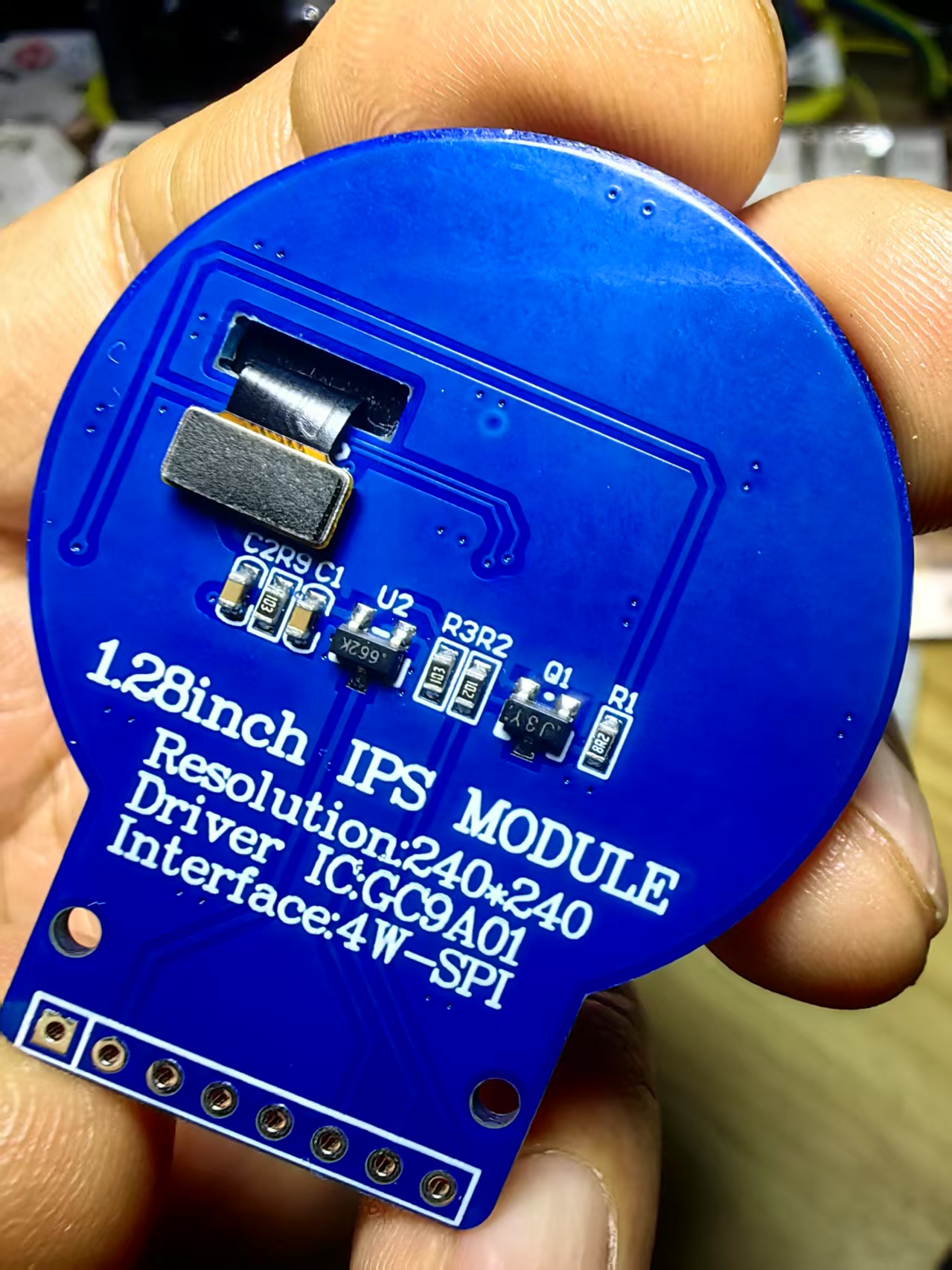 【花雕学编程】Arduino动手做（249）--GC9A01屏模拟动态粒子图1