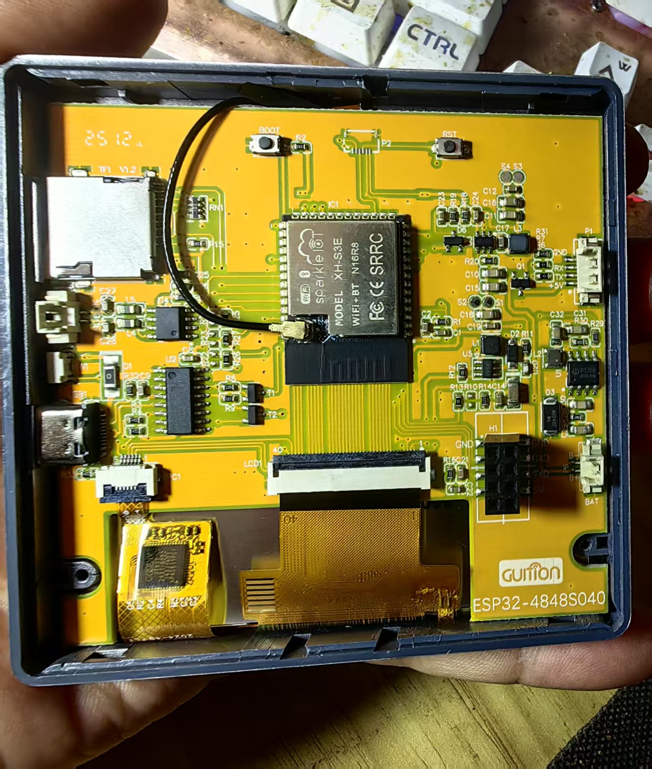 【花雕学编程】Arduino动手做(251)---ESP32-4848S040C屏图2