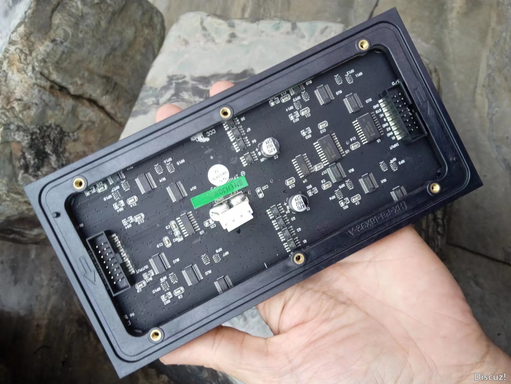 【花雕学编程】Arduino动手做(220)---P6全彩16X32单元板图2