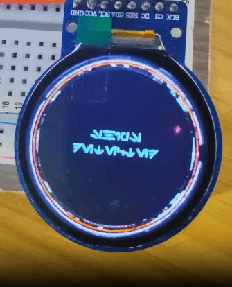 【花雕学编程】Arduino动手做（249）---GC9A01旋转界面动画图1