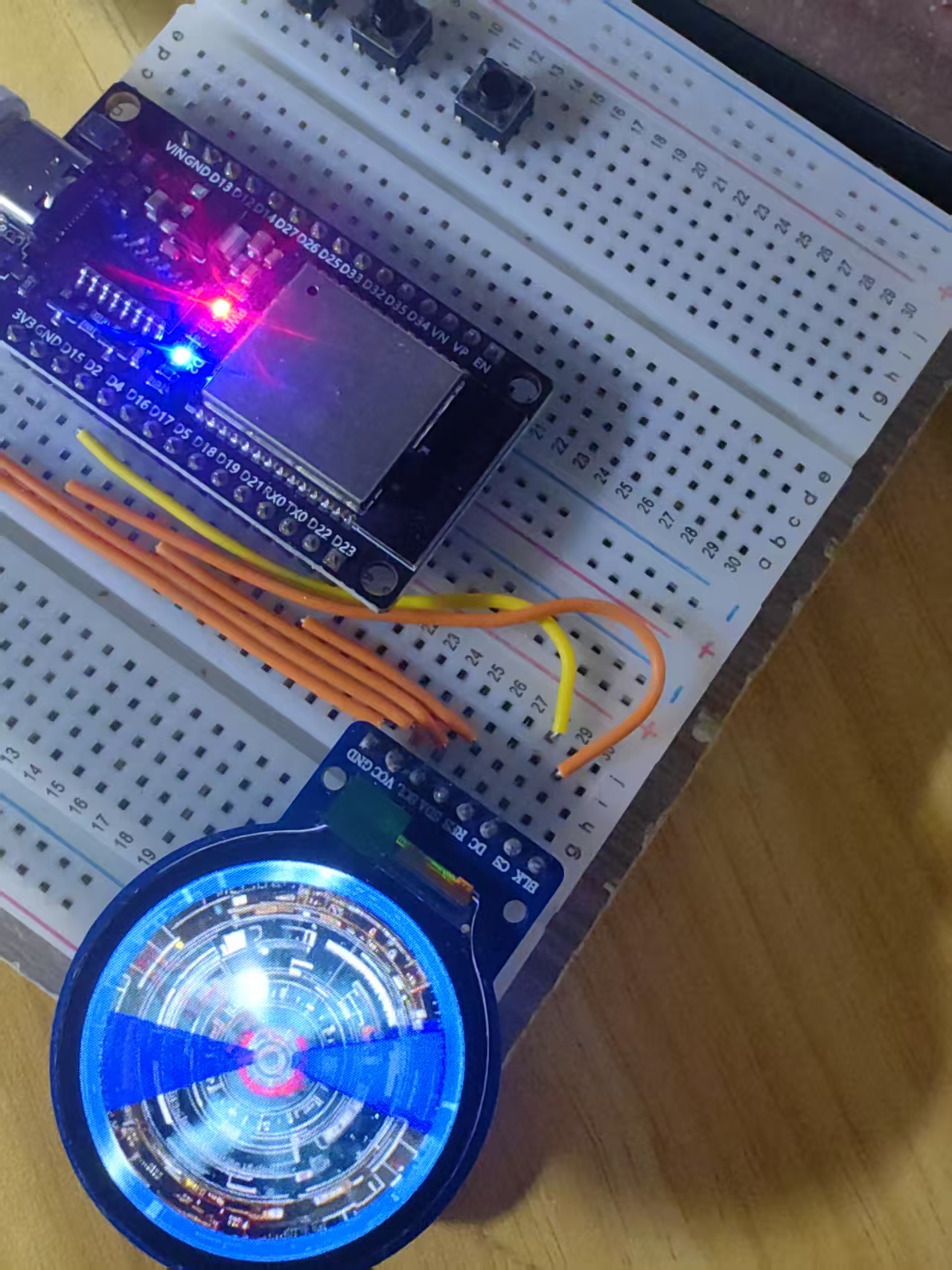 【花雕学编程】Arduino动手做（249）--GC9A01雷达扫描GIF动画图3