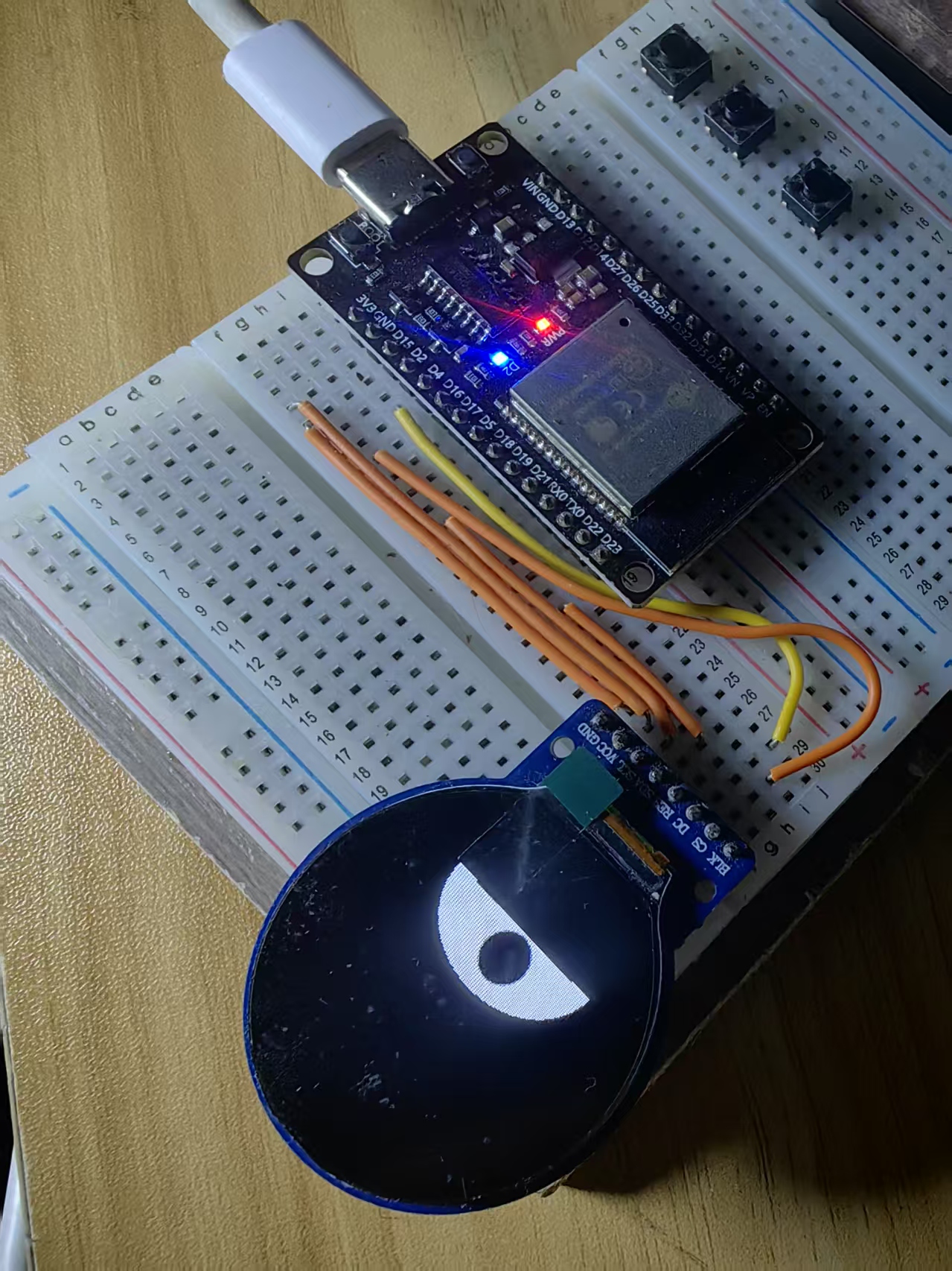 【花雕学编程】Arduino动手做（249）--GC9A01瑙加的咕噜噜眼图3